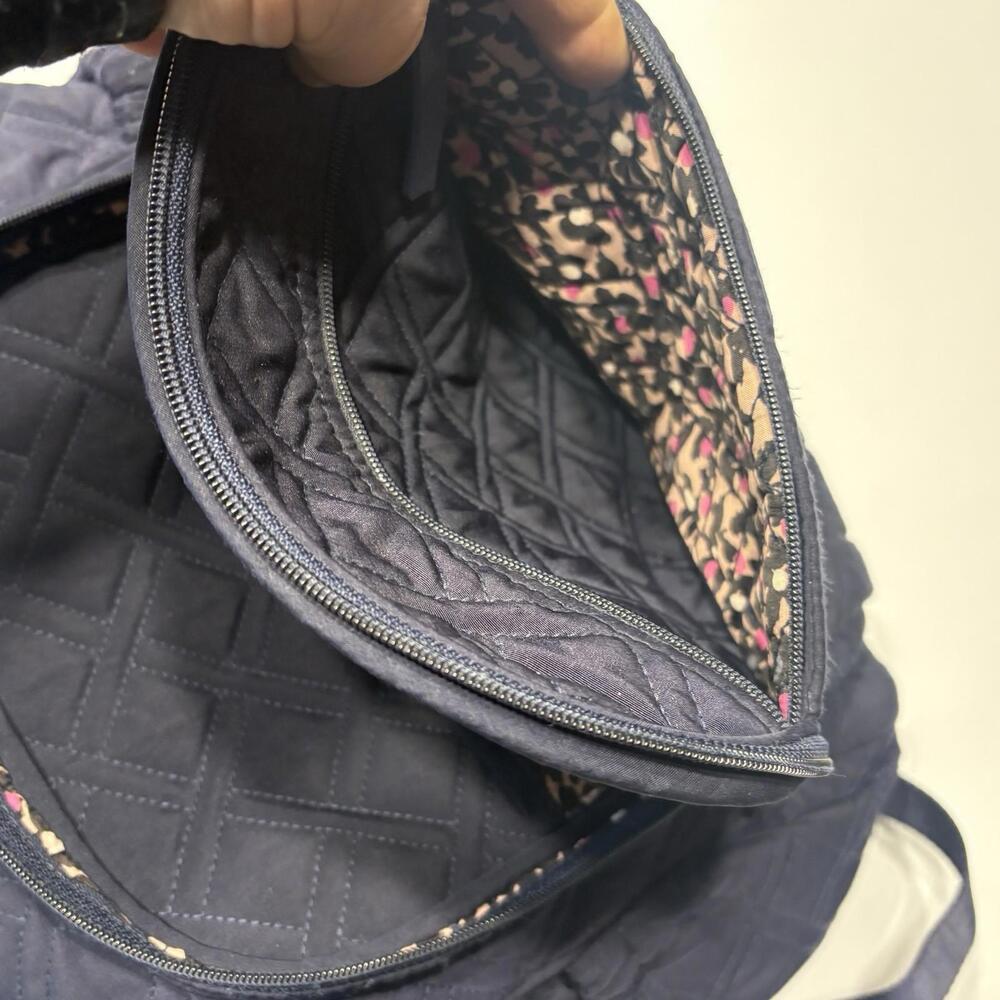 Vera Bradley Iconic Campus Backpack – Classic Navy - Picture 12 of 14